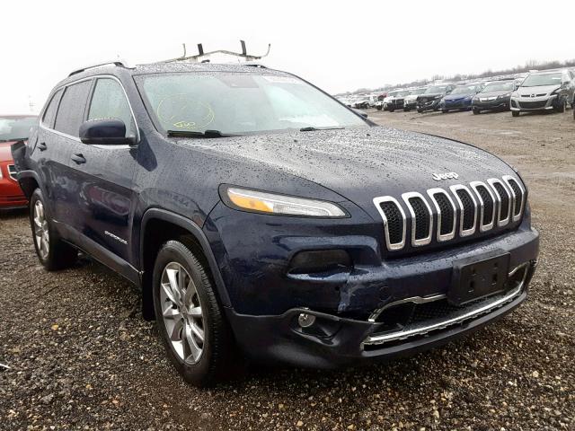 1C4PJMDB3EW175264 - 2014 JEEP CHEROKEE L BLUE photo 1