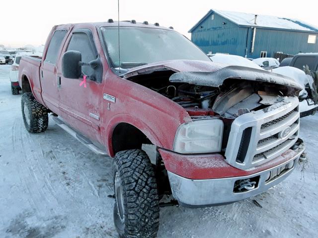 1FTWW31P66ED69575 - 2006 FORD F350 SRW S RED photo 1