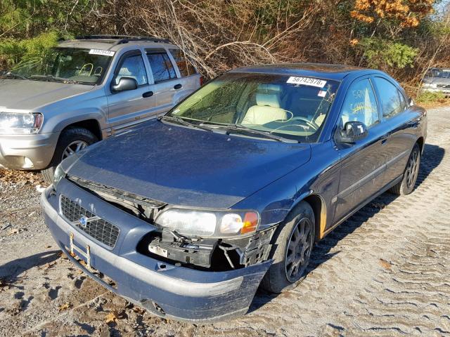 YV1RS61R722096924 - 2002 VOLVO S60 BLUE photo 2