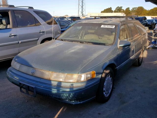 1MELM5846PG617442 - 1993 MERCURY SABLE LS GREEN photo 2