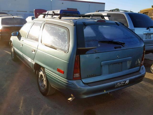 1MELM5846PG617442 - 1993 MERCURY SABLE LS GREEN photo 3