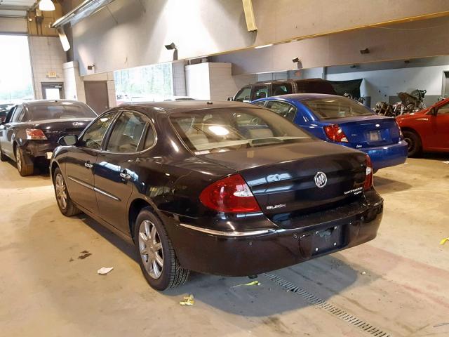 2G4WE567751337284 - 2005 BUICK LACROSSE C BLACK photo 3