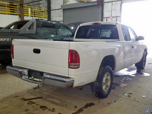 1B7GL23X2VS173895 - 1997 DODGE DAKOTA WHITE photo 4