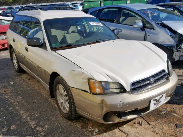 4S3BH665227666679 - 2002 SUBARU LEGACY OUT WHITE photo 1