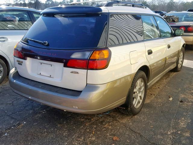 4S3BH665227666679 - 2002 SUBARU LEGACY OUT WHITE photo 4