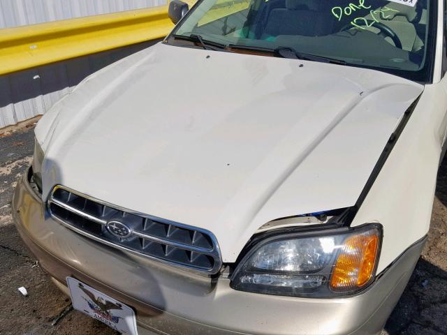 4S3BH665227666679 - 2002 SUBARU LEGACY OUT WHITE photo 9