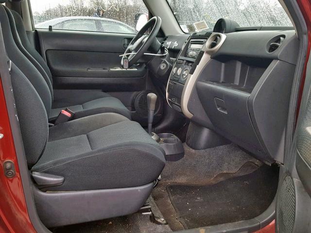 JTLKT324X64116393 - 2006 TOYOTA SCION XB Қызыл фото 5