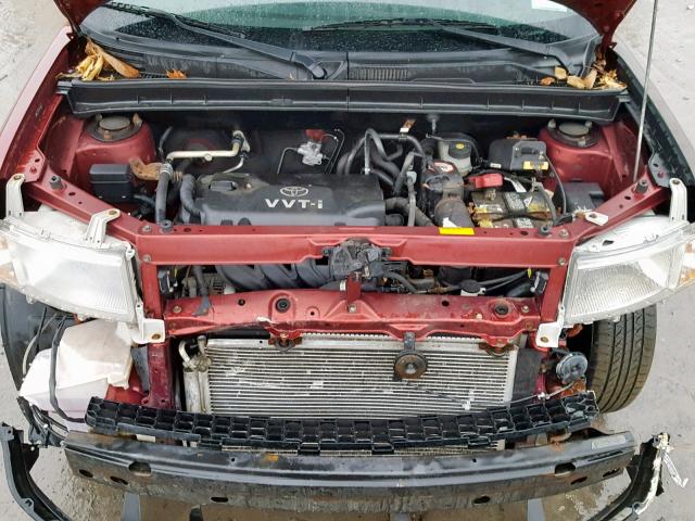 JTLKT324X64116393 - 2006 TOYOTA SCION XB Қызыл фото 7