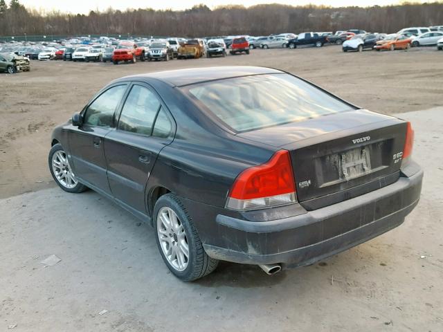 YV1RS58D512074262 - 2001 VOLVO S60 2.4T BLACK photo 3