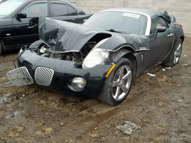 1G2MB35B77Y111359 - 2007 PONTIAC SOLSTICE BLACK photo 2