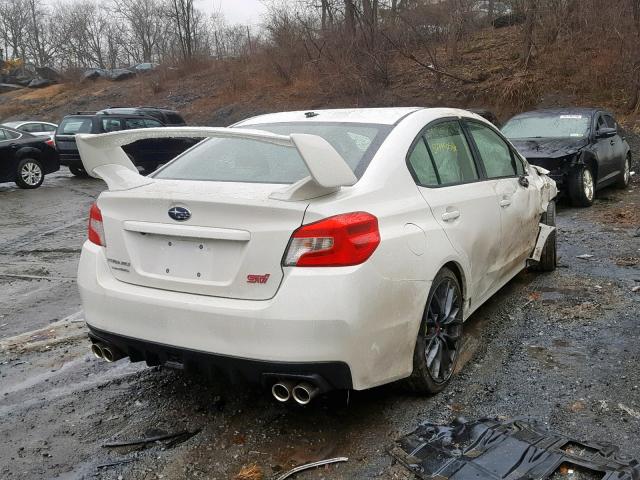 JF1VA2R62K9814645 - 2019 SUBARU WRX STI WHITE photo 4