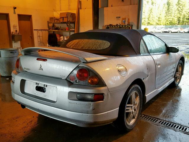 4A3AE55H43E188558 - 2003 MITSUBISHI ECLIPSE SP SILVER photo 4