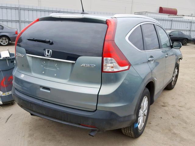 2HKRM4H7XCH611987 - 2012 HONDA CR-V EXL GRAY photo 4