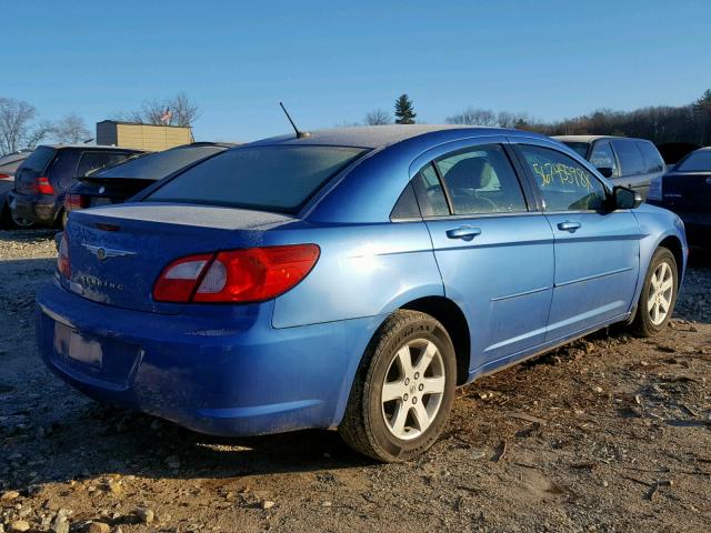 1C3LC46KX8N180417 - 2008 CHRYSLER SEBRING LX BLUE photo 4