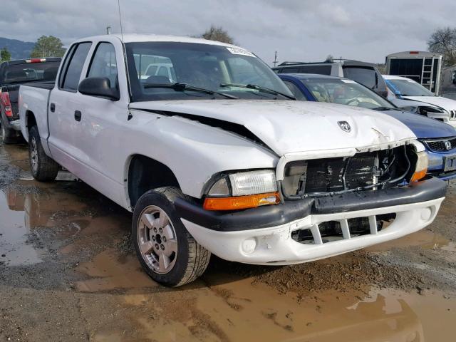 1B7HL38X12S624698 - 2002 DODGE DAKOTA QUA WHITE photo 1