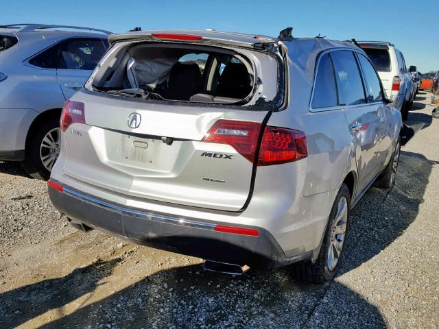 2HNYD2H63CH523079 - 2012 ACURA MDX ADVANC SILVER photo 4