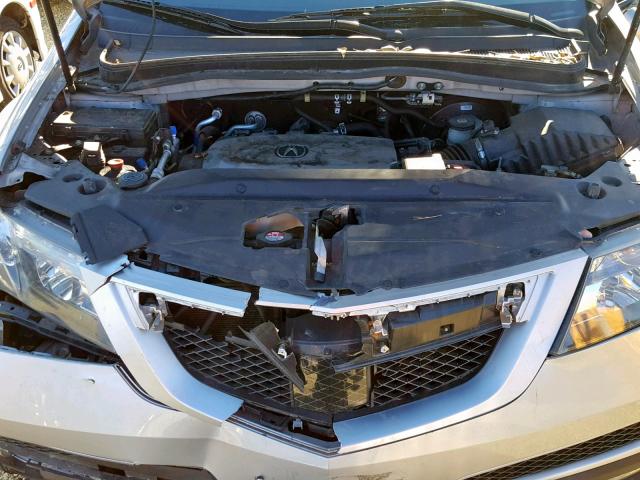 2HNYD2H63CH523079 - 2012 ACURA MDX ADVANC SILVER photo 7