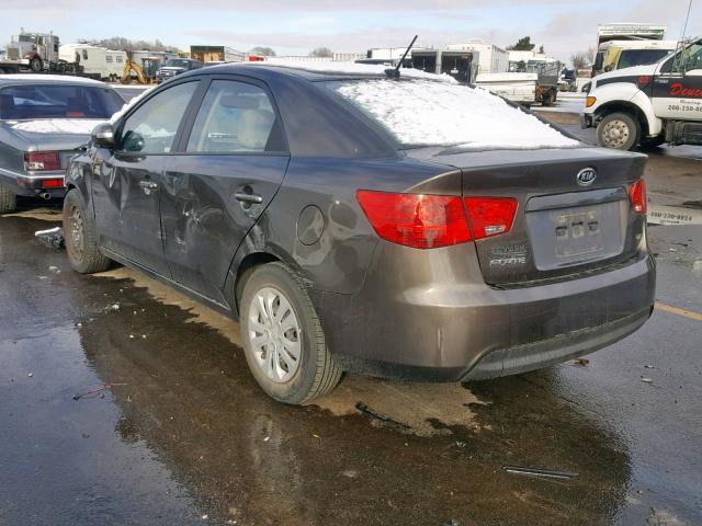 KNAFU4A23A5136274 - 2010 KIA FORTE EX BROWN photo 3