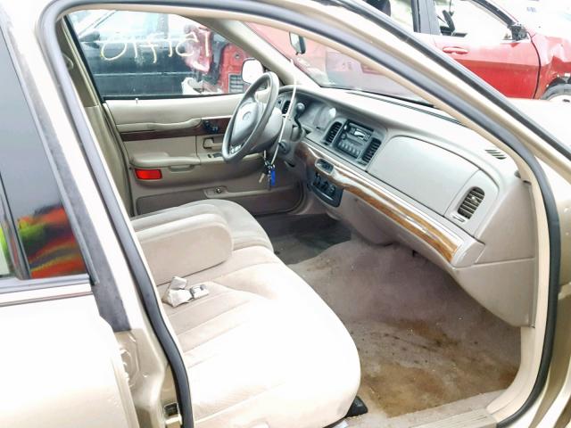 2MEFM74WXXX609614 - 1999 MERCURY GRAND MARQ TAN photo 5