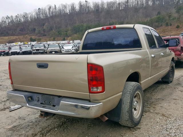 3D7KA28D33G835301 - 2003 DODGE RAM 2500 S TAN photo 4