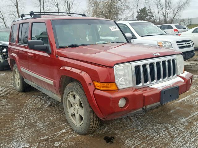 1J8HG58N46C166811 - 2006 JEEP COMMANDER RED photo 1