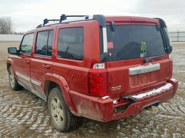 1J8HG58N46C166811 - 2006 JEEP COMMANDER RED photo 3