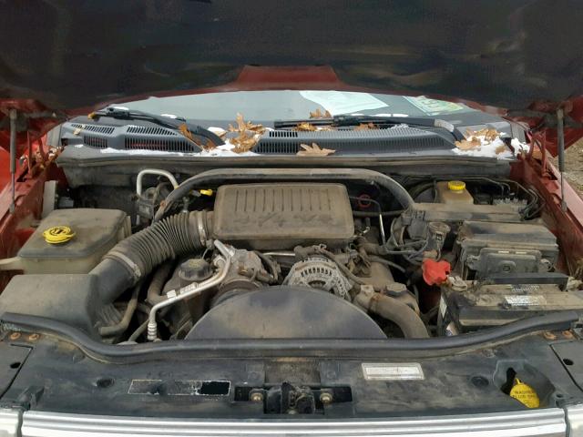 1J8HG58N46C166811 - 2006 JEEP COMMANDER RED photo 7