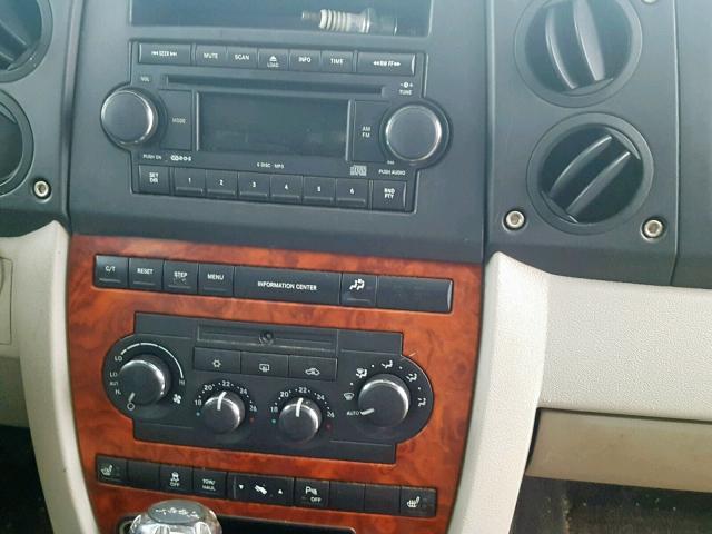 1J8HG58N46C166811 - 2006 JEEP COMMANDER RED photo 9