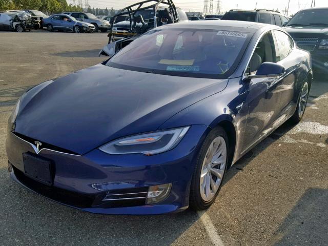 5YJSA1E22HF213602 - 2017 TESLA MODEL S BLUE photo 2