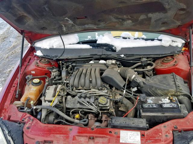 1FAFP55U23A274772 - 2003 FORD TAURUS SES RED photo 7