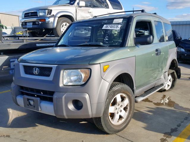 5J6YH28553L000726 - 2003 HONDA ELEMENT EX GREEN photo 2