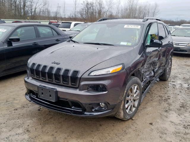 1C4PJMCX6JD588623 - 2018 JEEP CHEROKEE L GRAY photo 2