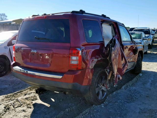 1C4NJPFB2ED600653 - 2014 JEEP PATRIOT LA RED photo 4