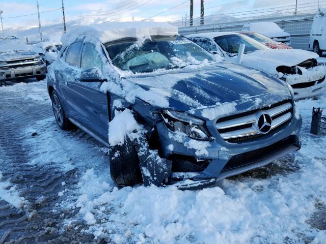 WDCTG4GB7FJ117675 - 2015 MERCEDES-BENZ GLA 250 4M BLUE photo 1