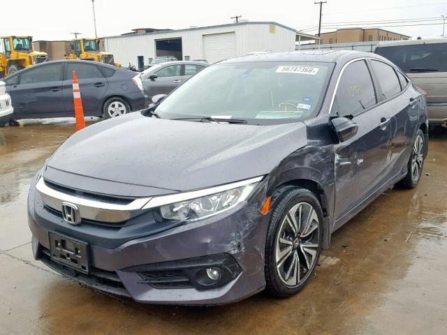 2HGFC1F76HH649368 - 2017 HONDA CIVIC EXL GRAY photo 2