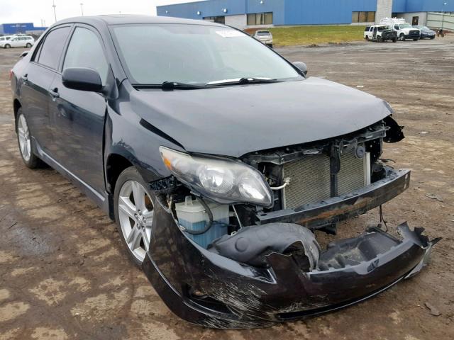 1NXBE40E19Z020739 - 2009 TOYOTA COROLLA XR BLACK photo 1