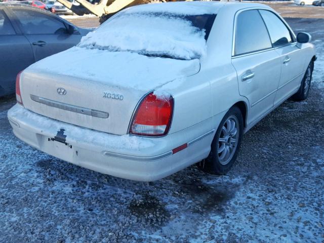 KMHFU45E42A161910 - 2002 HYUNDAI XG 350 WHITE photo 4