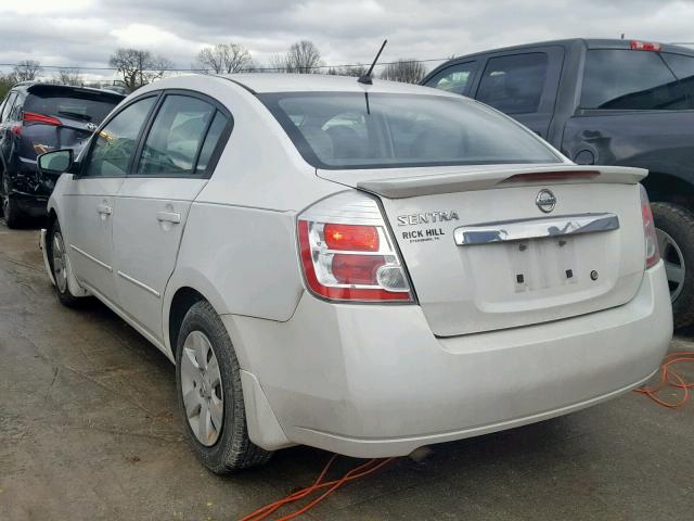 3N1AB6AP5BL664106 - 2011 NISSAN SENTRA 2.0 WHITE photo 3