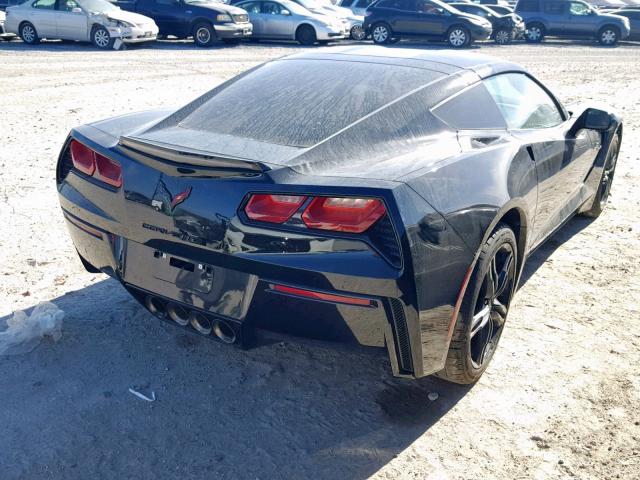 1G1YB2D79H5114957 - 2017 CHEVROLET CORVETTE S BLACK photo 4