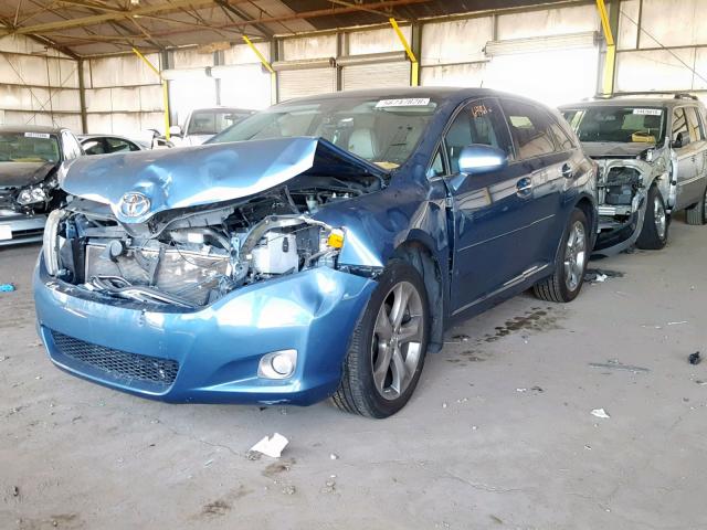 4T3BK3BB5CU070774 - 2012 TOYOTA VENZA LE BLUE photo 2