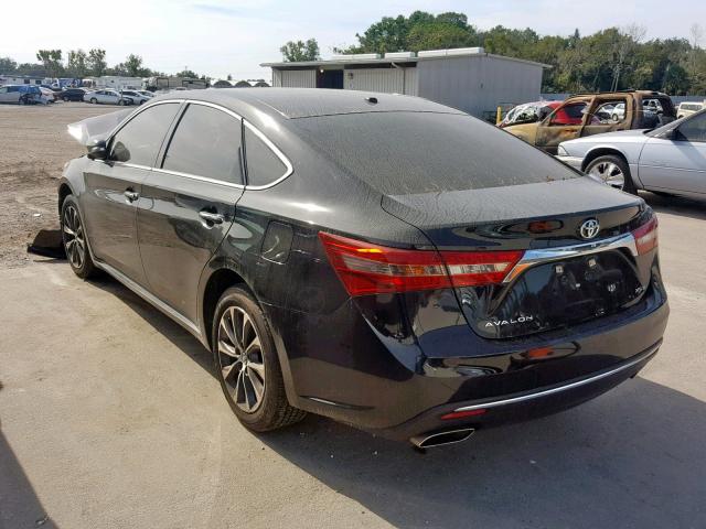 4T1BK1EB6GU221362 - 2016 TOYOTA AVALON XLE BLACK photo 3