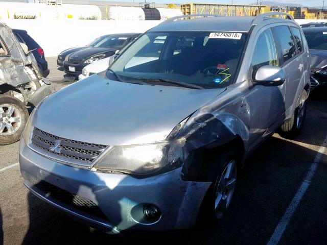 JA4MS41X18Z008981 - 2008 MITSUBISHI OUTLANDER SILVER photo 2