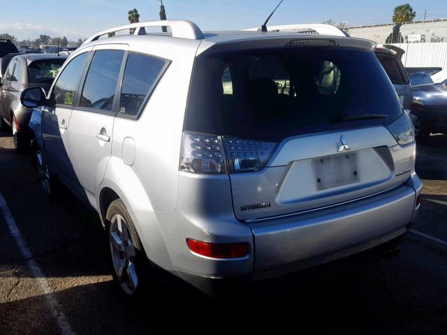 JA4MS41X18Z008981 - 2008 MITSUBISHI OUTLANDER SILVER photo 3