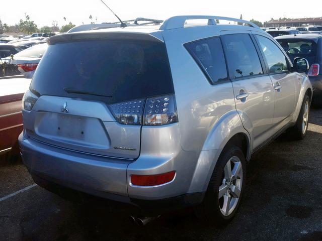 JA4MS41X18Z008981 - 2008 MITSUBISHI OUTLANDER SILVER photo 4