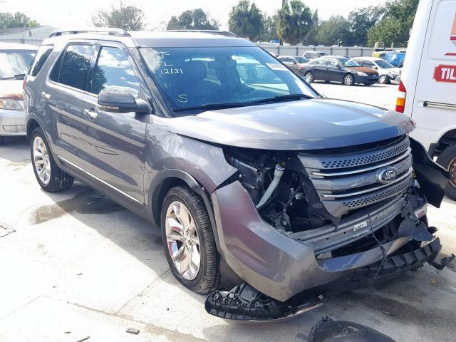 1FM5K7F86DGA65613 - 2013 FORD EXPLORER L CHARCOAL photo 1