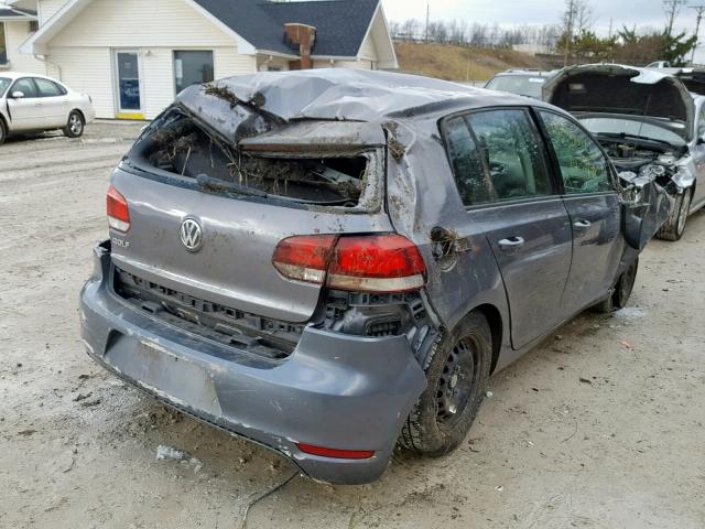 WVWDB7AJ9EW005505 - 2014 VOLKSWAGEN GOLF 灰色 照片 4