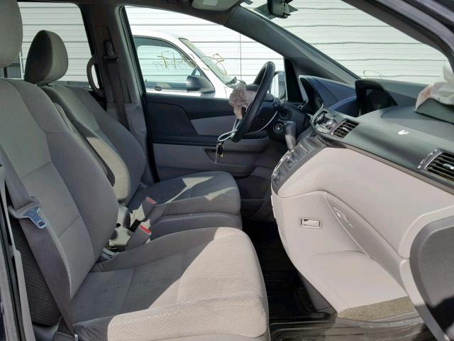 5FNRL5H2XEB118714 - 2014 HONDA ODYSSEY LX GRAY photo 5