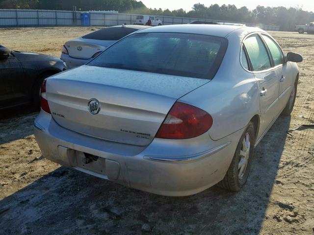 2G4WD532X51327909 - 2005 BUICK LACROSSE C SILVER photo 4