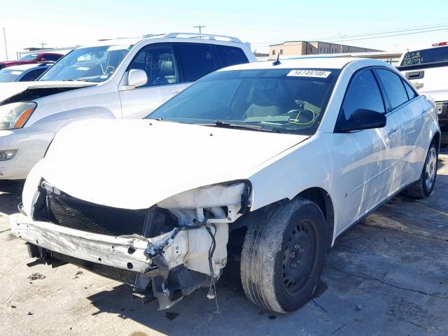 1G2ZF57B084141587 - 2008 PONTIAC G6 VALUE L WHITE photo 2