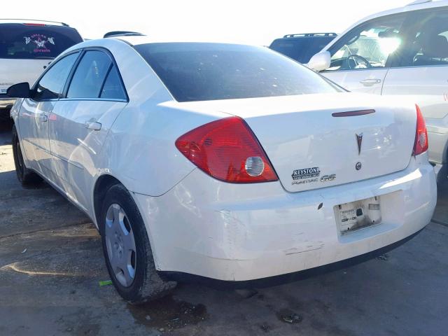 1G2ZF57B084141587 - 2008 PONTIAC G6 VALUE L WHITE photo 3